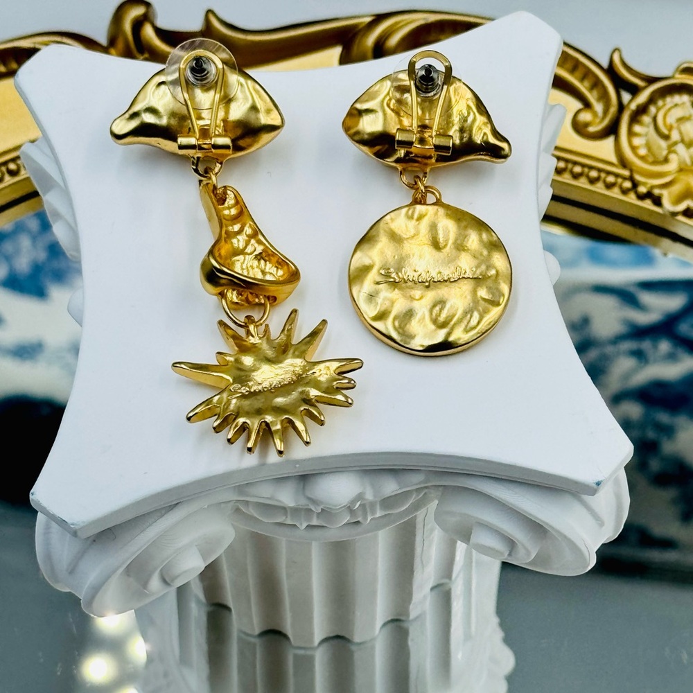 🆕 SCHIAPARELLI for V&A Museum 🧿 NWOT Surrealist Charm Earrings - Yellow Eye - Picture 17 of 17